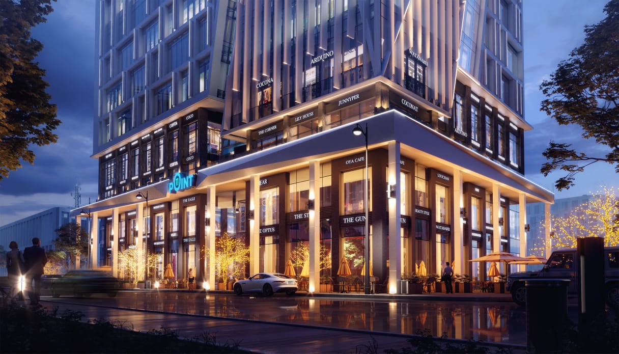 بأول عقد ايجار الزامي و اكبر عائد استثماري يصل الى 16% في Point 11 mall فى الداون تاون
