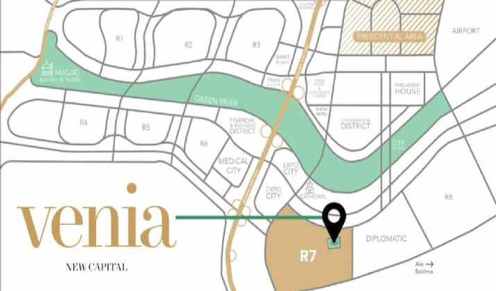كمبوند فينيا العاصمة الإدارية Venia New Capital جدول الأسعار